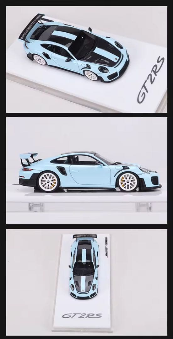 世界100台限定　suhe 1/64 ポルシェ　911 GT2RS ブルー