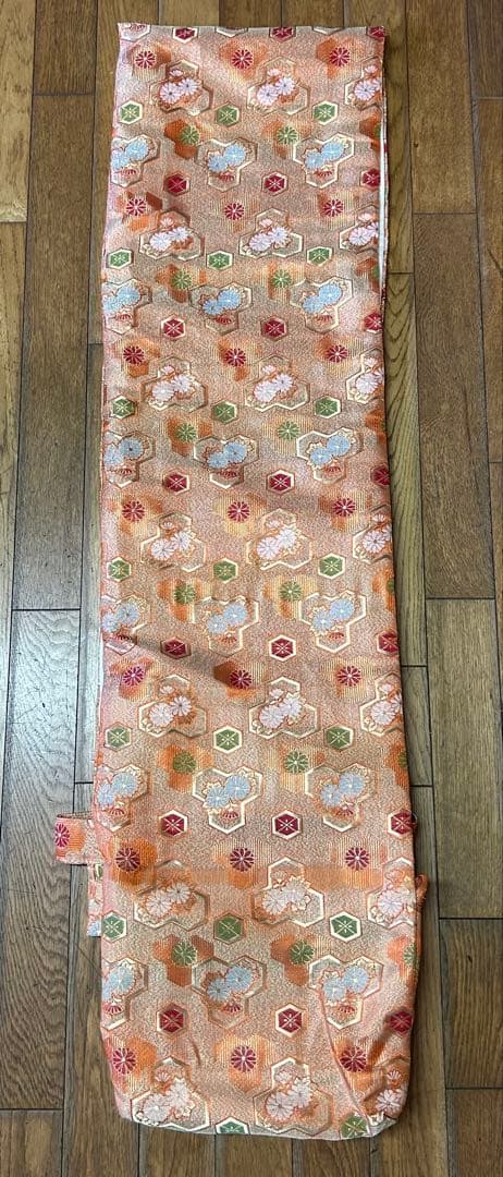 送料無料　木製筝 13本弦 和柄カバー付き