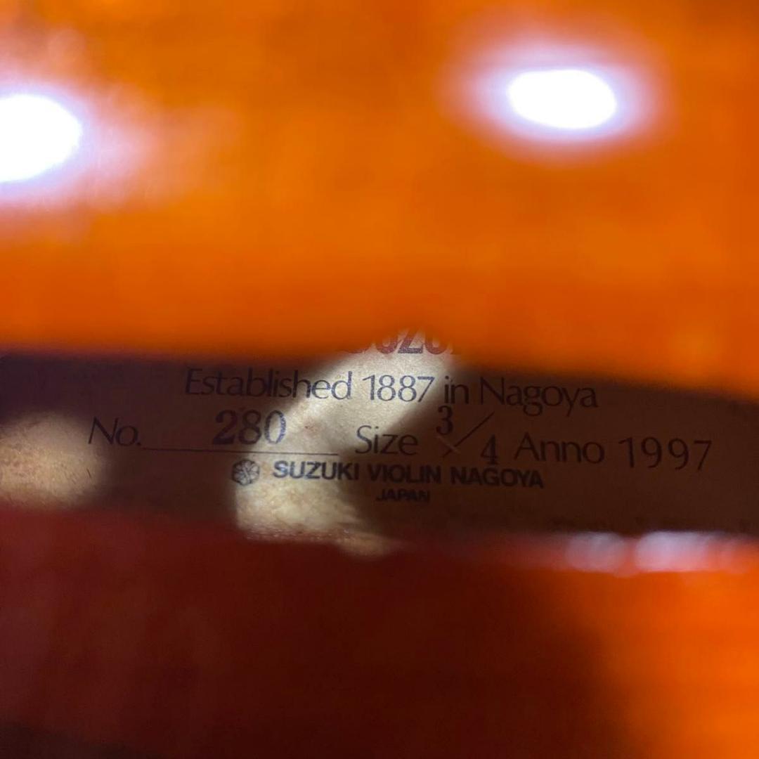 【弦新品】SUZUKI バイオリン NO.280 3/4 1997年製 スズキ