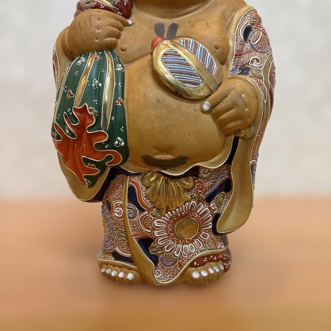 布袋様　布袋尊 九谷焼 縁起物　骨董　アンティーク