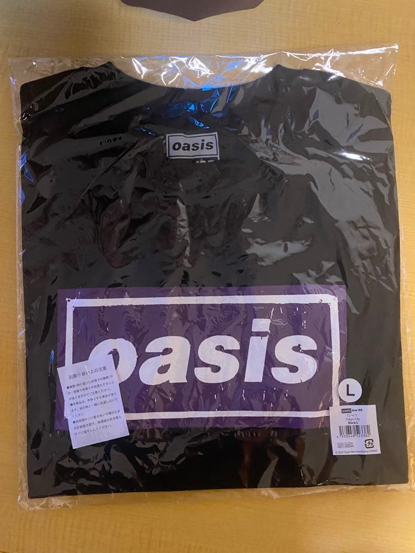 【新品未開封完売品】 Oasis live '25ロゴ Tシャツ Lサイズ 黒