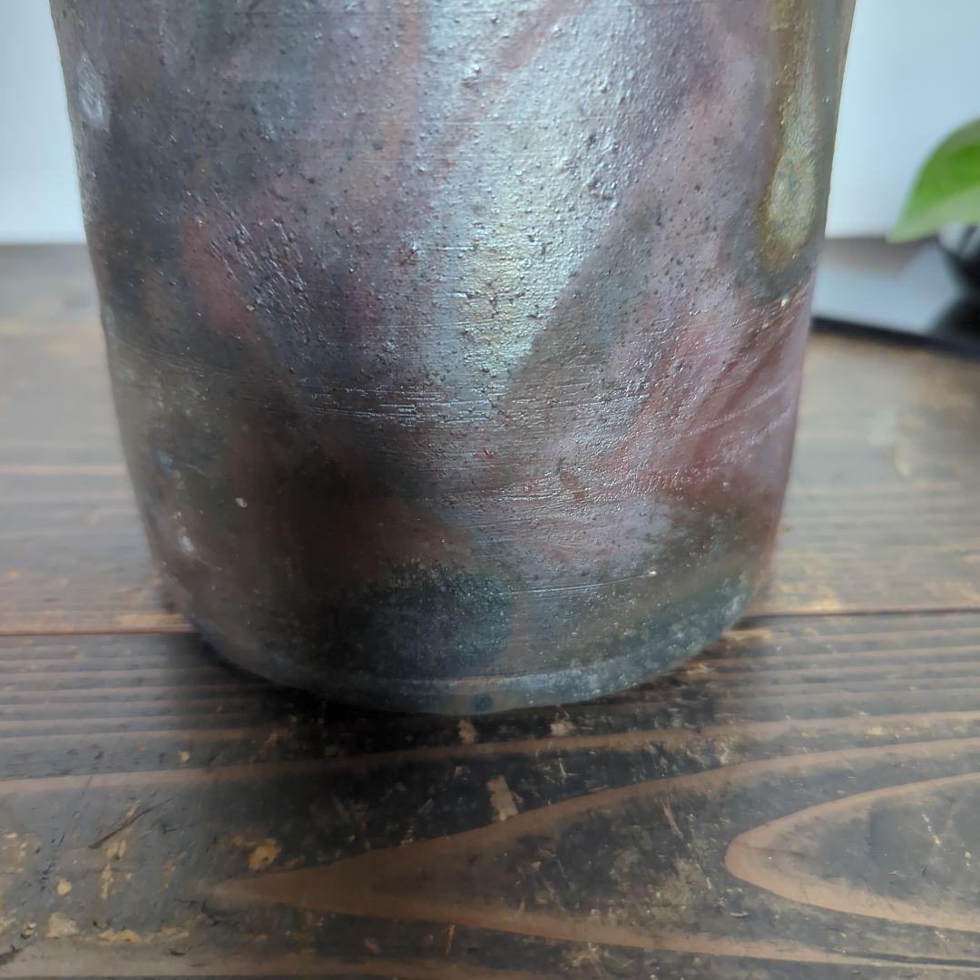 骨董品　陶芸　茶道具　備前焼　水指 細水指　宝山窯　森善一郎（陶号　宝山）