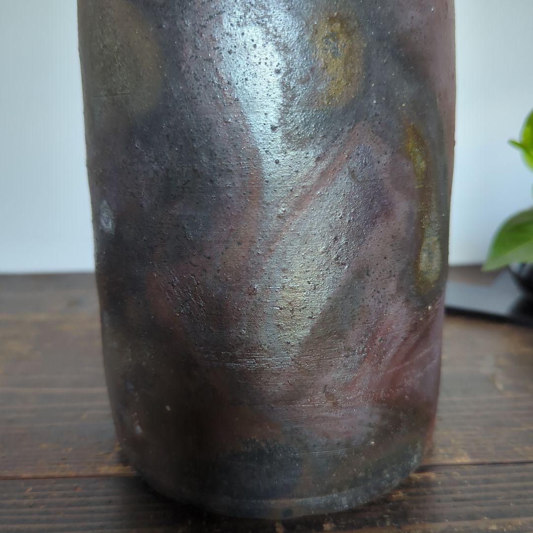 骨董品　陶芸　茶道具　備前焼　水指 細水指　宝山窯　森善一郎（陶号　宝山）