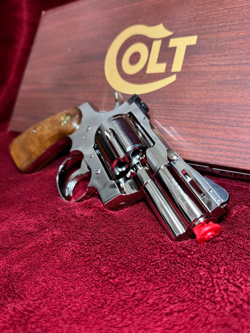 タナカ　コルトパイソン2.5インチ　ニッケルフィニッシュ　Rモデル　ガスガン