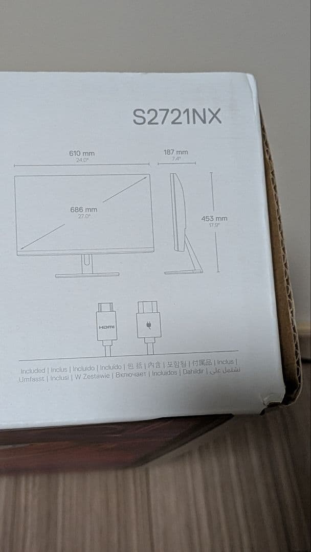 DELL 27 インチ モニター　S2721NX