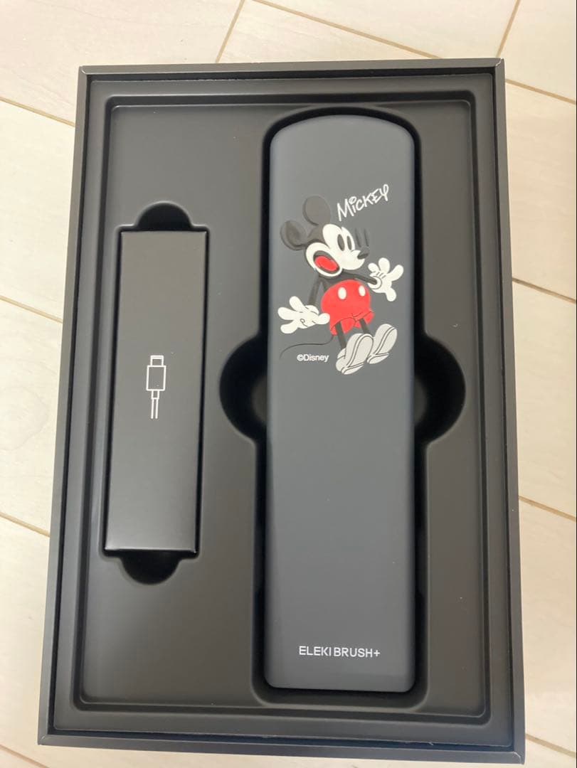 【新品未使用品※ミラー追加しました】エレキブラシ+(限定ミッキーデザイン)