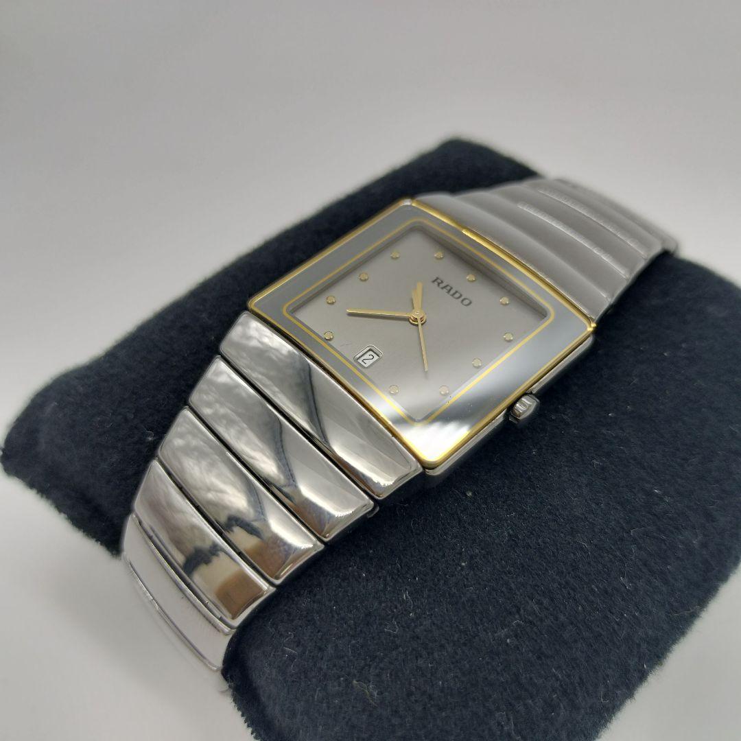 RADO クオーツメンズ腕時計 シルバー/ゴールド　動作未確認