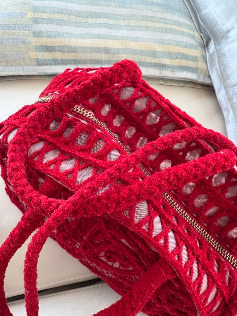 マメクロゴウチ mame kurogouchi コード刺繍バッグ