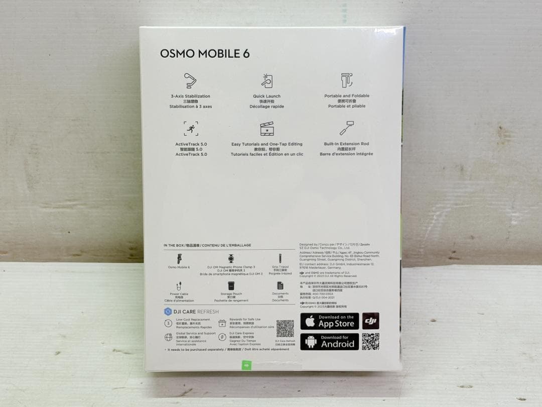 DJI／OSMO MOBILE 6／ジンバル／Vlogスタビライザー／スマホ用