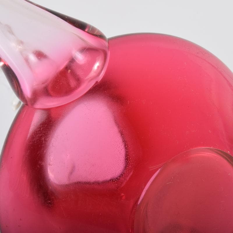 ガラス工芸　吉田勝美作　瑠璃の匠　ガラス水注　共箱　C　7079