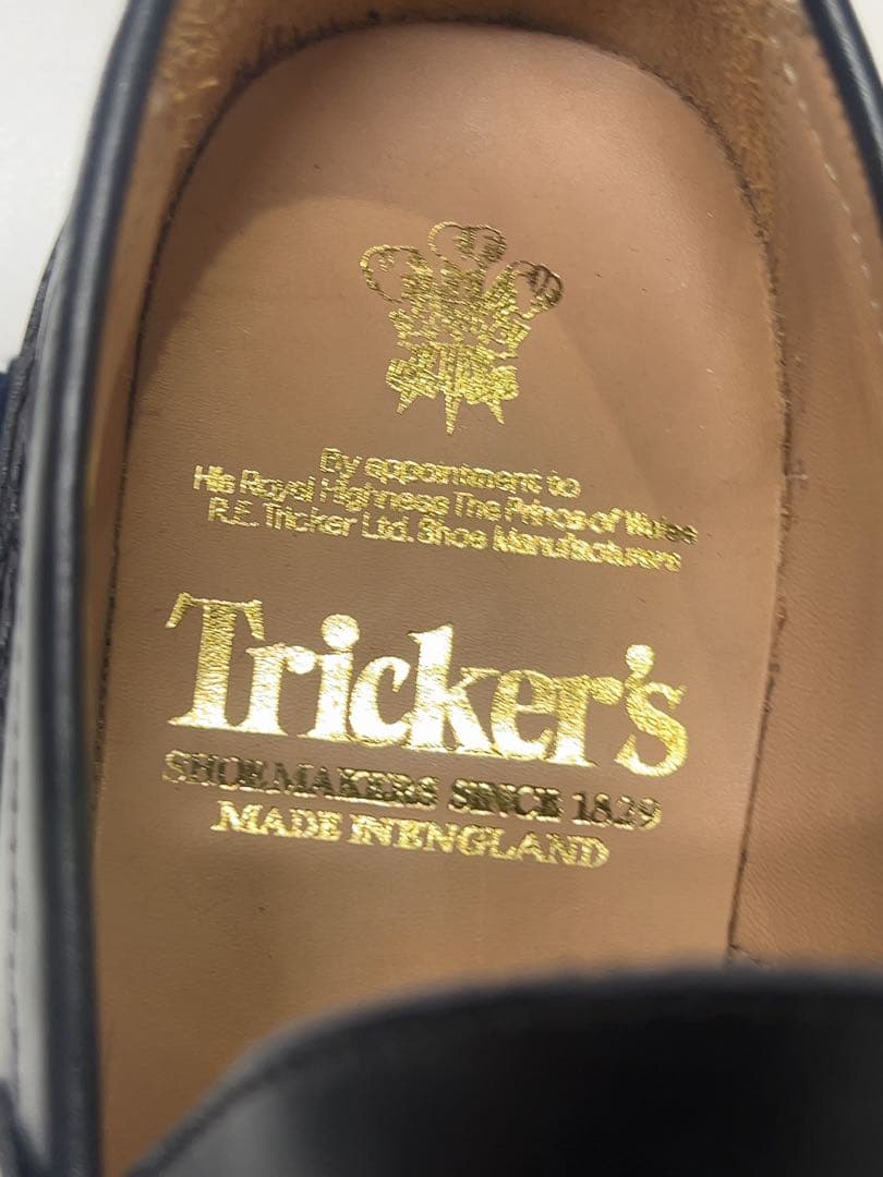 Tricker's James-J ブラック カーフレザー 24.5cm