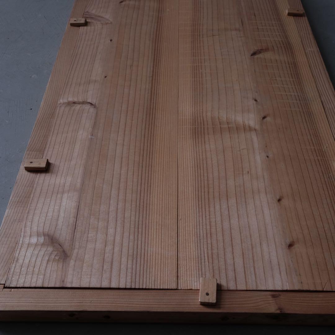 杉材 ガラス付き額　フレーム 額縁 絵画 古道具 ヴィンテージ レトロ