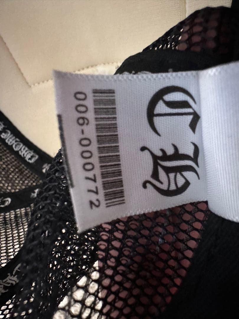 CHROME HEARTS メッシュキャップ ホワイト/ブラック