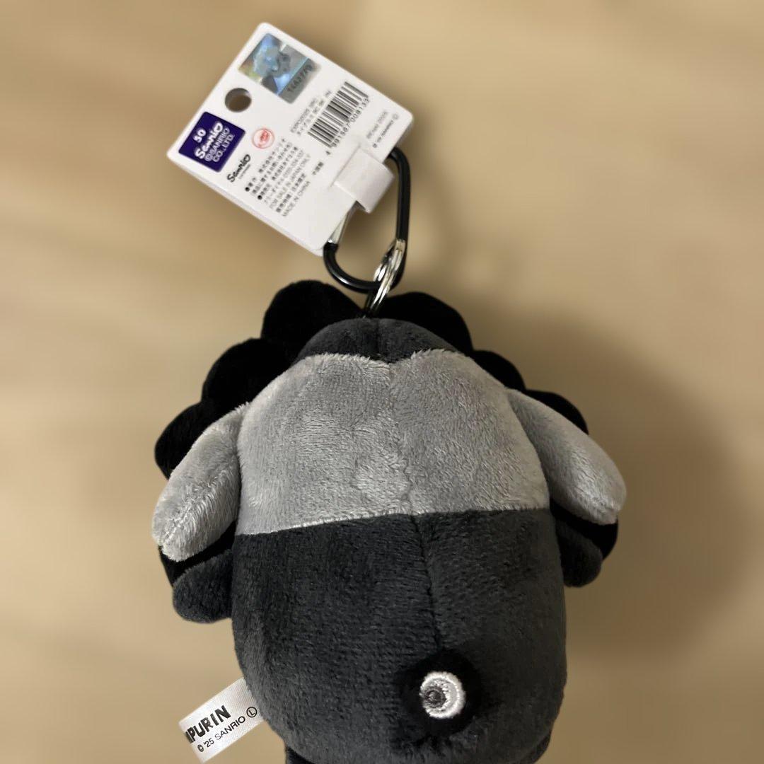 【カラビナ付】ミャクミャクなりきりぬいぐるみ 黒ミャク ポムポムプリン サンリオ