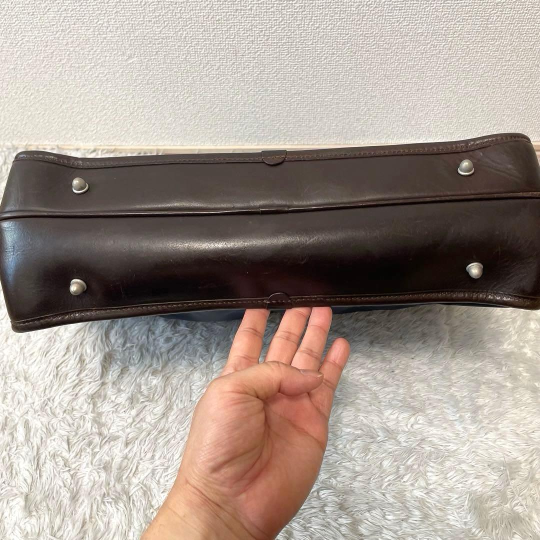 良品 フェリージ ビジネスバッグ1758 ネイビー✕ブラウン