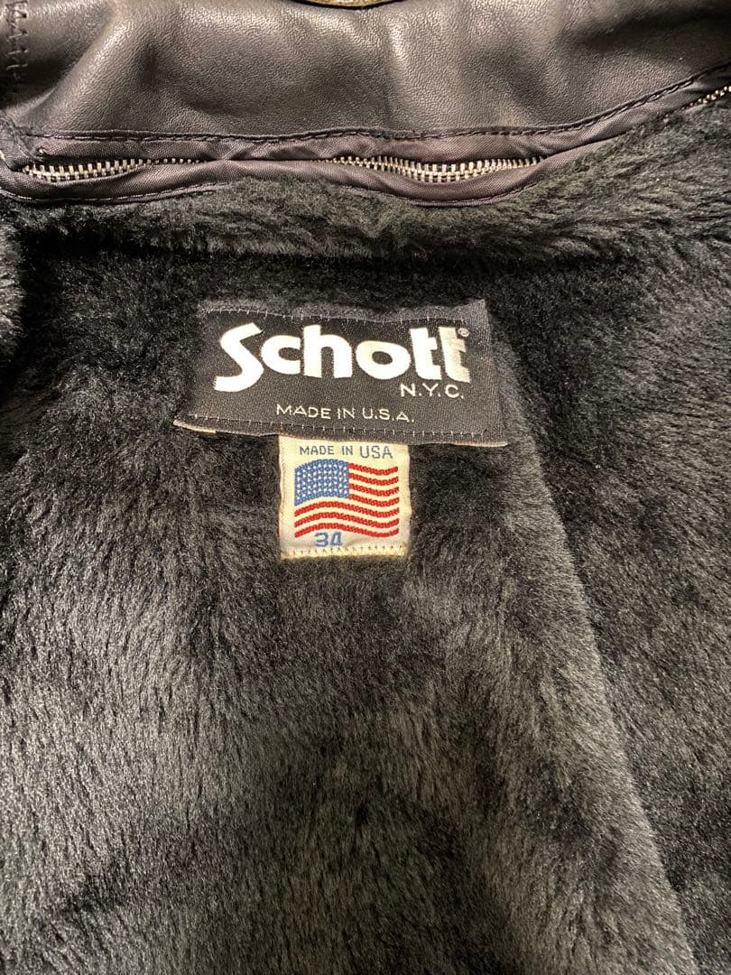 【PELTATA 】Schott レザーライダースジャケット 34