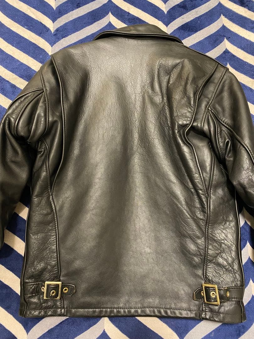 【PELTATA 】Schott レザーライダースジャケット 34