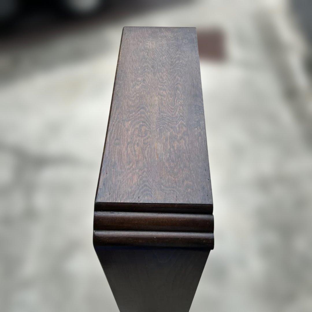 アンティーク　ヴィンテージ　家具　キャビネット　本棚　ブックケース　彫刻　木製