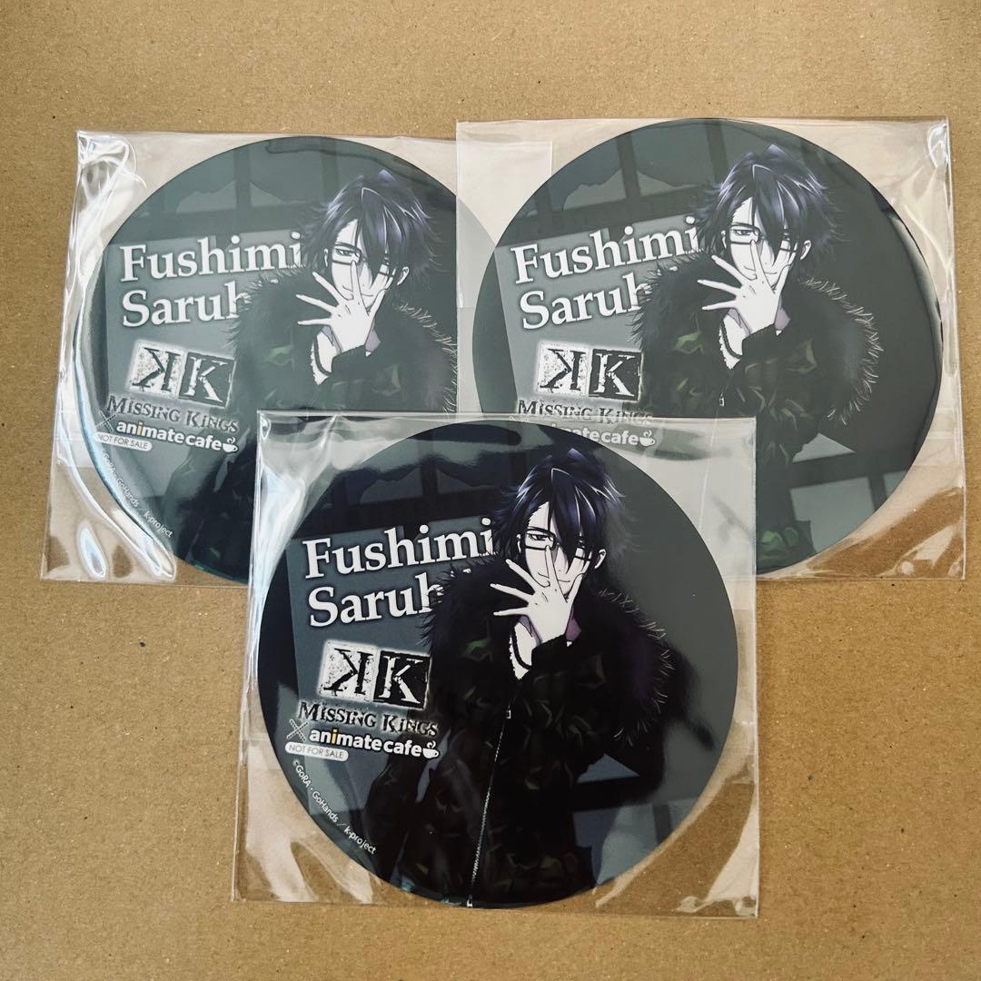 K 伏見猿比古 缶バッジ ラバスト フィギュア ドリーム☆クッションカバー