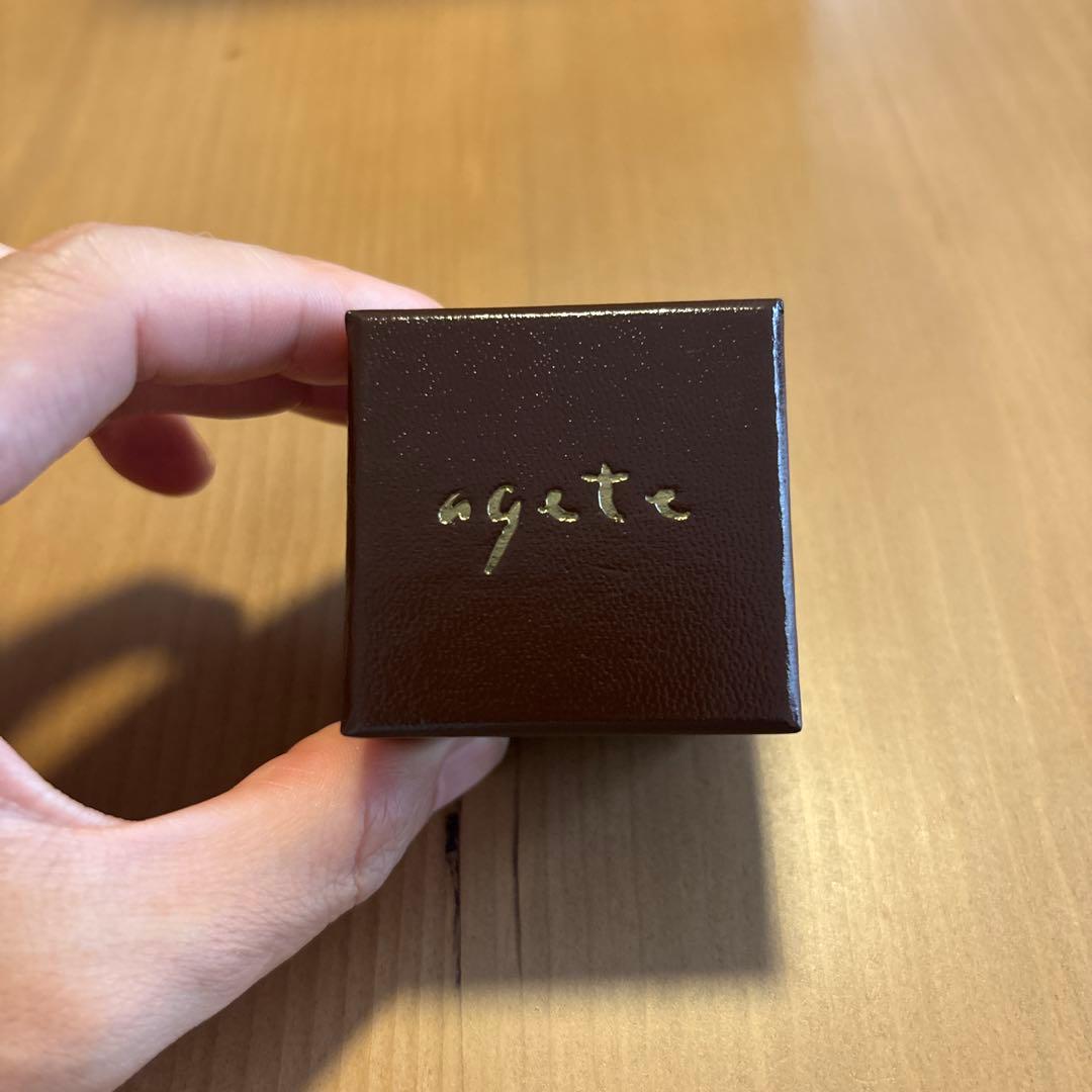 agete リング K10 ダイヤモンド 7号