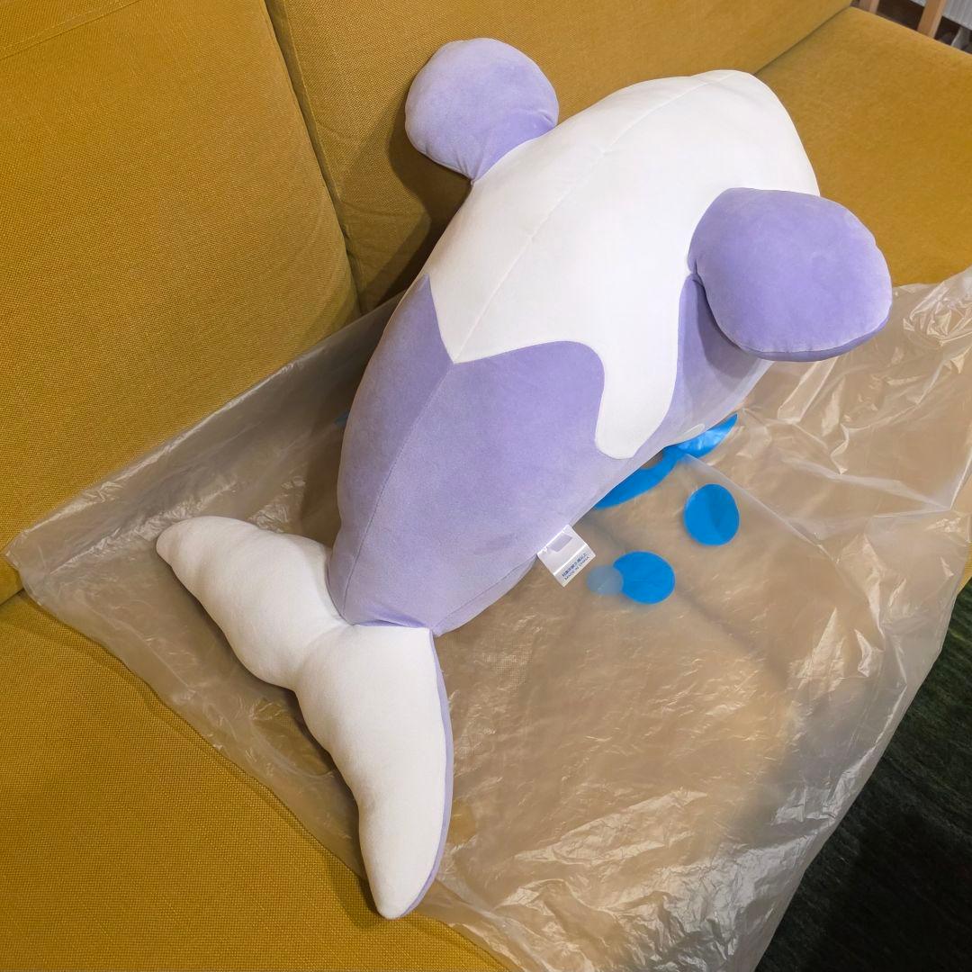 神戸須摩シーワールド　オルカくじ　１等　シャチ　ぬいぐるみ　ラベンダー　オマケ付