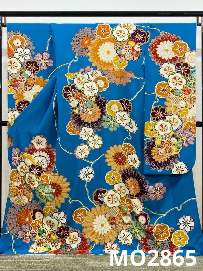 振袖 豪華 刺繍 金彩 大輪 身丈166cm 撥水加工済