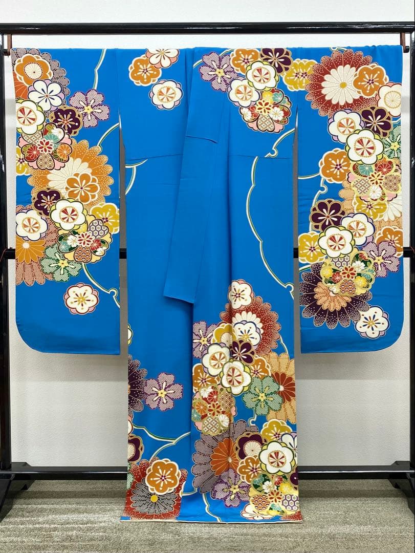 振袖 豪華 刺繍 金彩 大輪 身丈166cm 撥水加工済