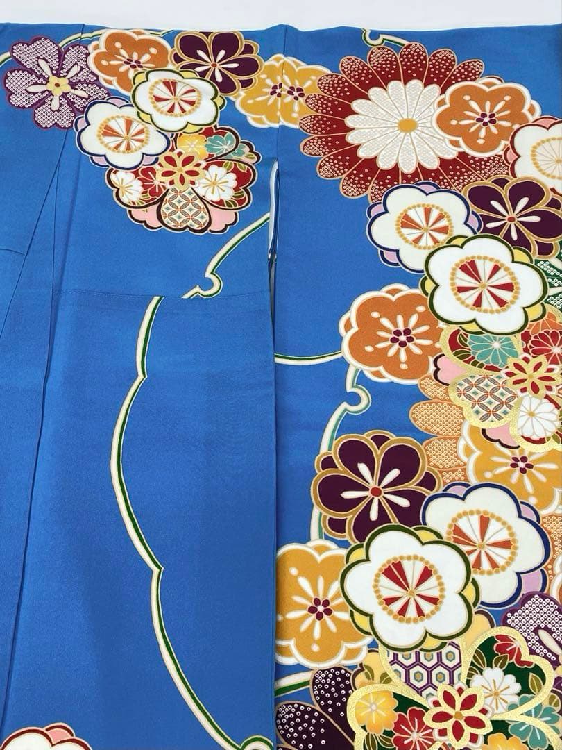 振袖 豪華 刺繍 金彩 大輪 身丈166cm 撥水加工済