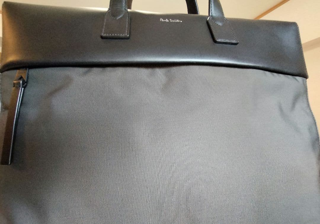 送料込【新品未使用】グレー　ポールスミスビジネスカジュアル２WAYレザー バッグ