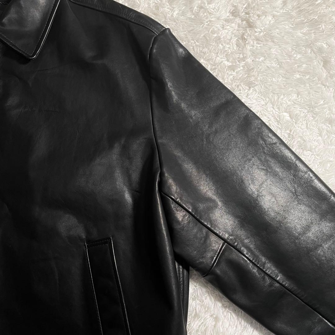 90s バナナリパブリック レザージャケット ライダースジャケット 襟付き