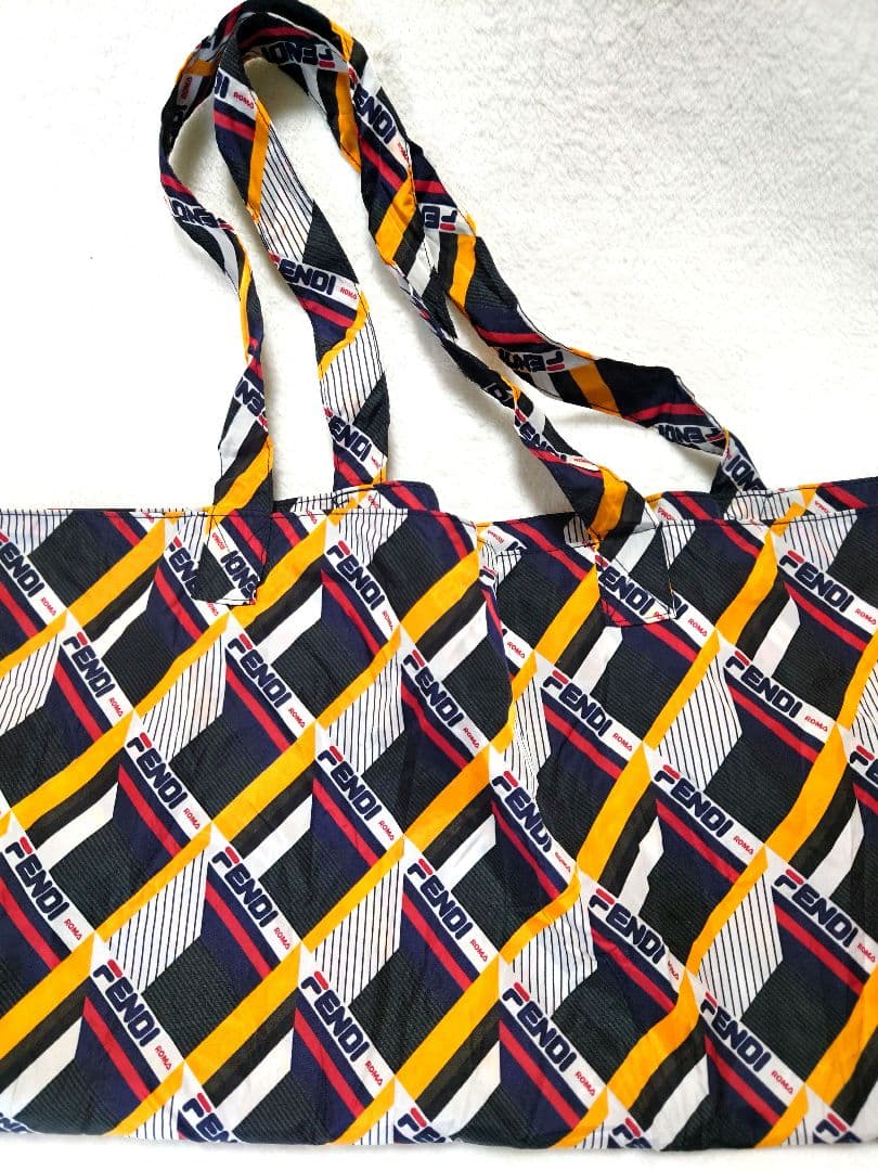 FENDI FIRA フィラ ナイロン トート エコバッグ 大容量 ポーチ付