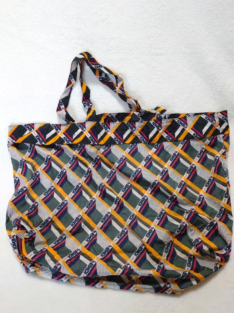 FENDI FIRA フィラ ナイロン トート エコバッグ 大容量 ポーチ付