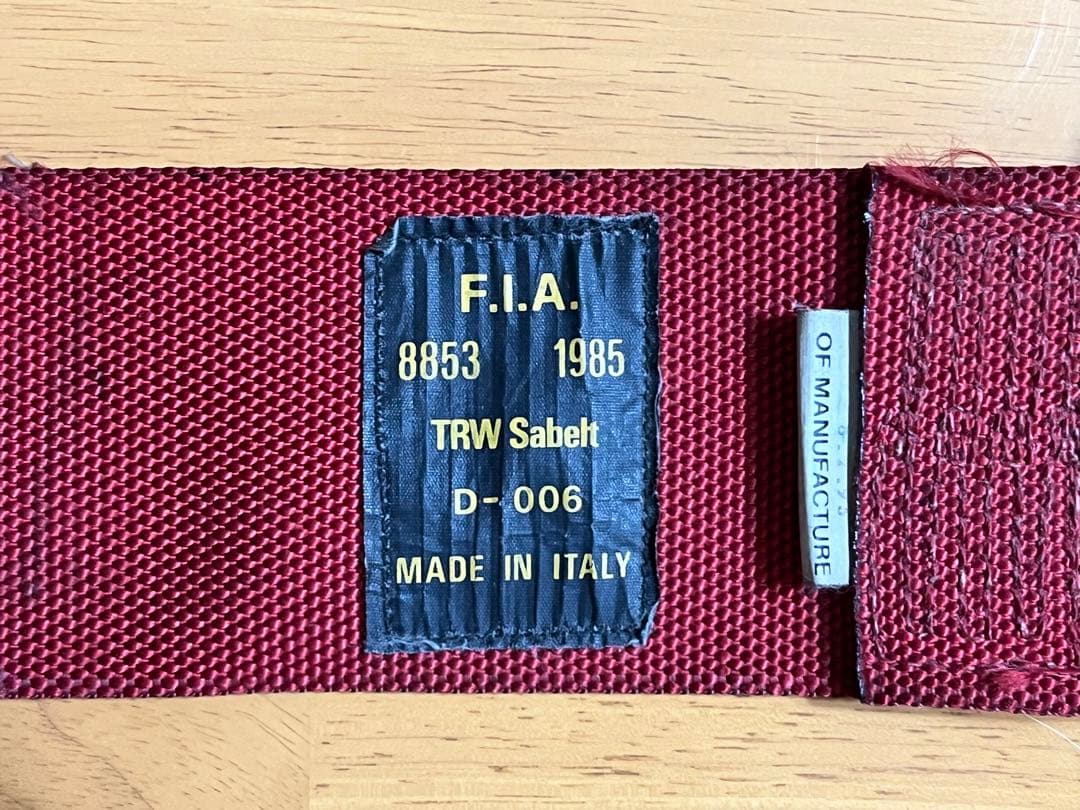 D.ヒル 本人実使用直筆サイン入り 6点式シートベルトウィリアムズ