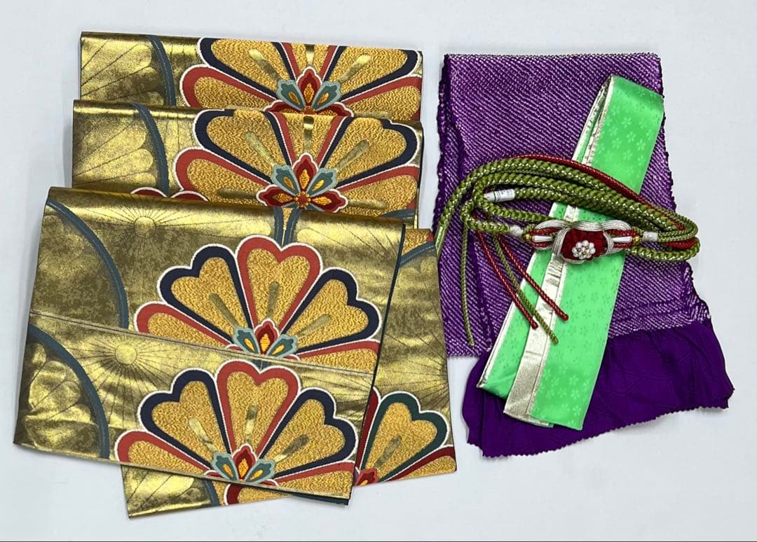 振り袖　フルセット　長襦袢付　染め分け　成人式　振袖　金彩加工　624