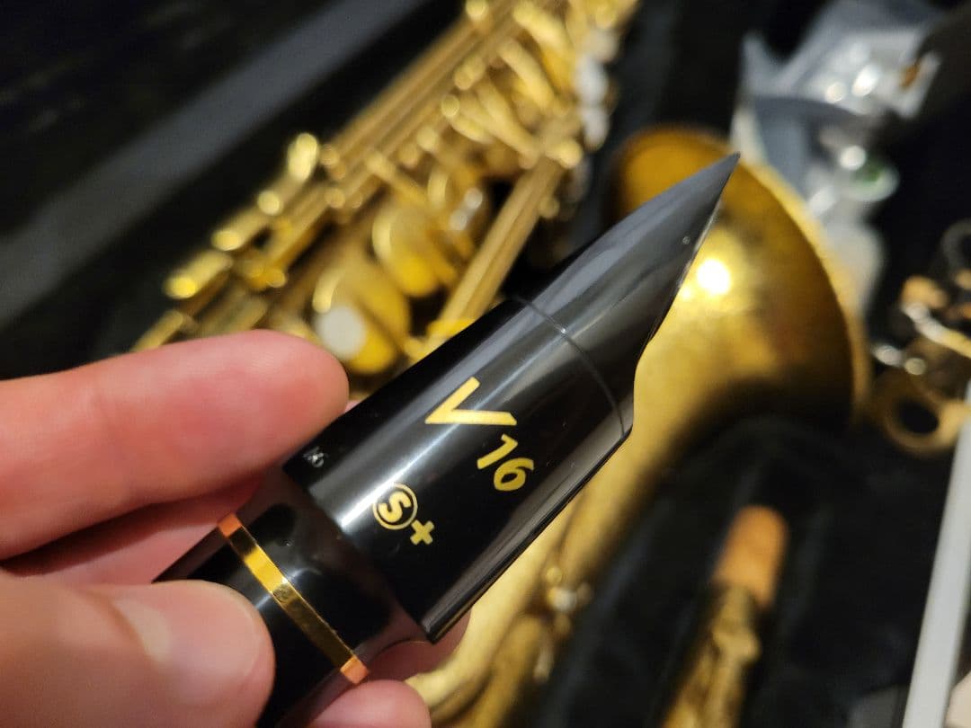 アンティグアAntigua パワーベルアルトサックス マウスピースとスタンド付き