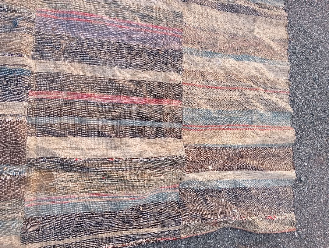 裂き織り　古布　織物