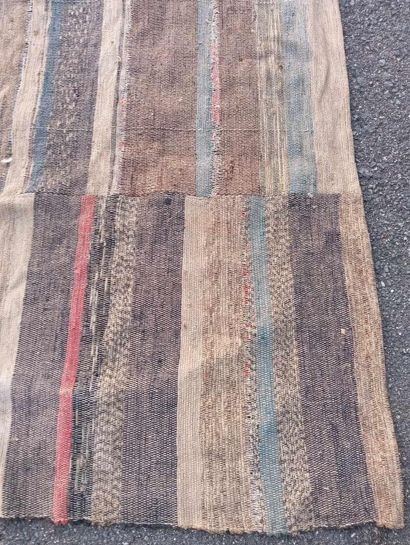 裂き織り　古布　織物