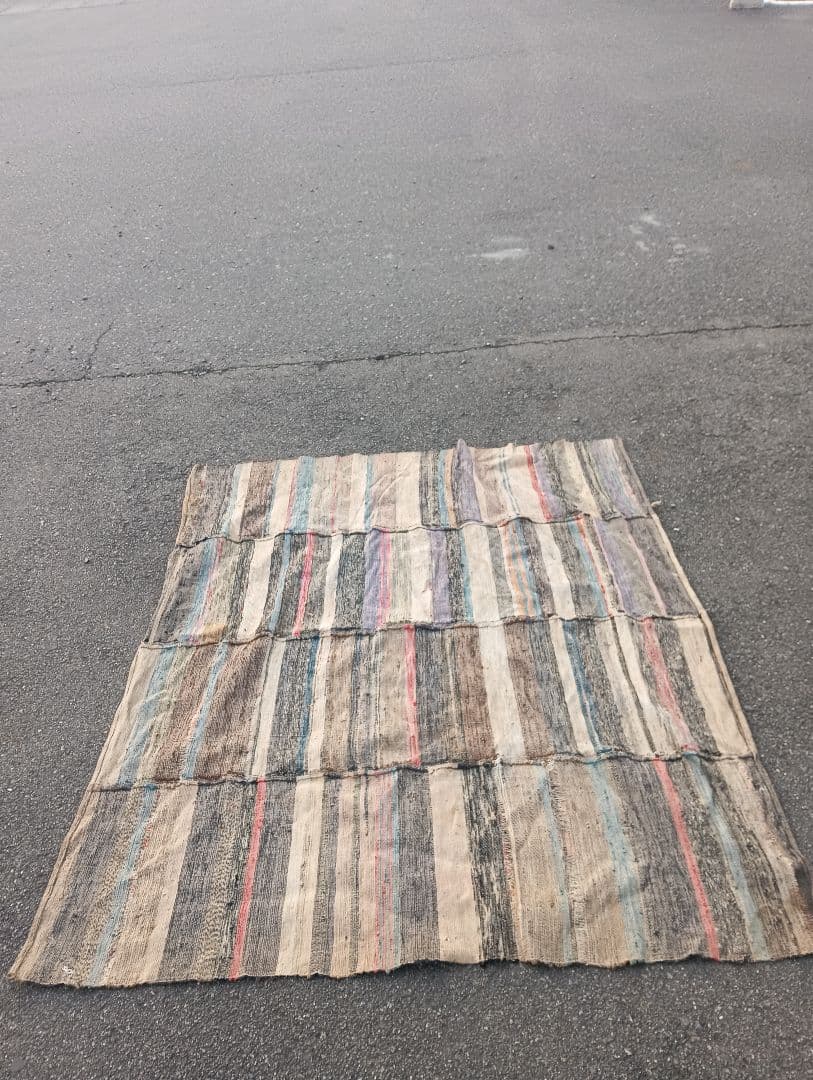 裂き織り　古布　織物