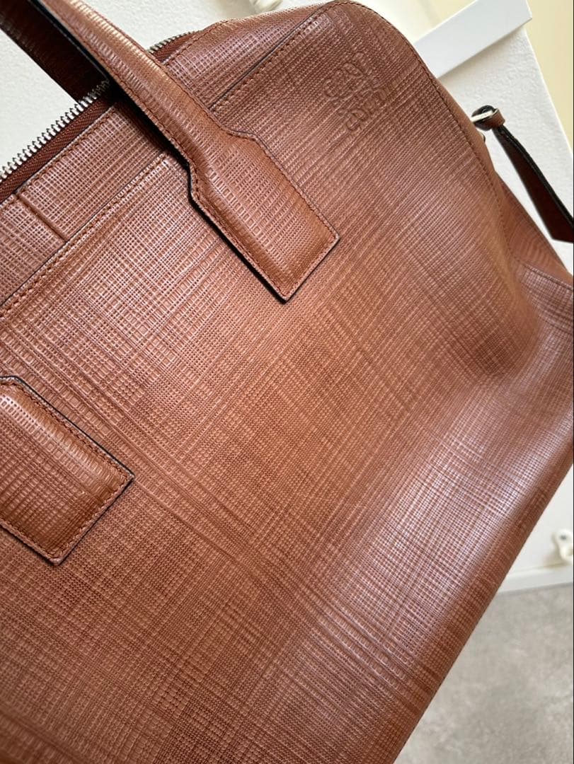 ロエベ　ビジネスバッグ　ブラウン