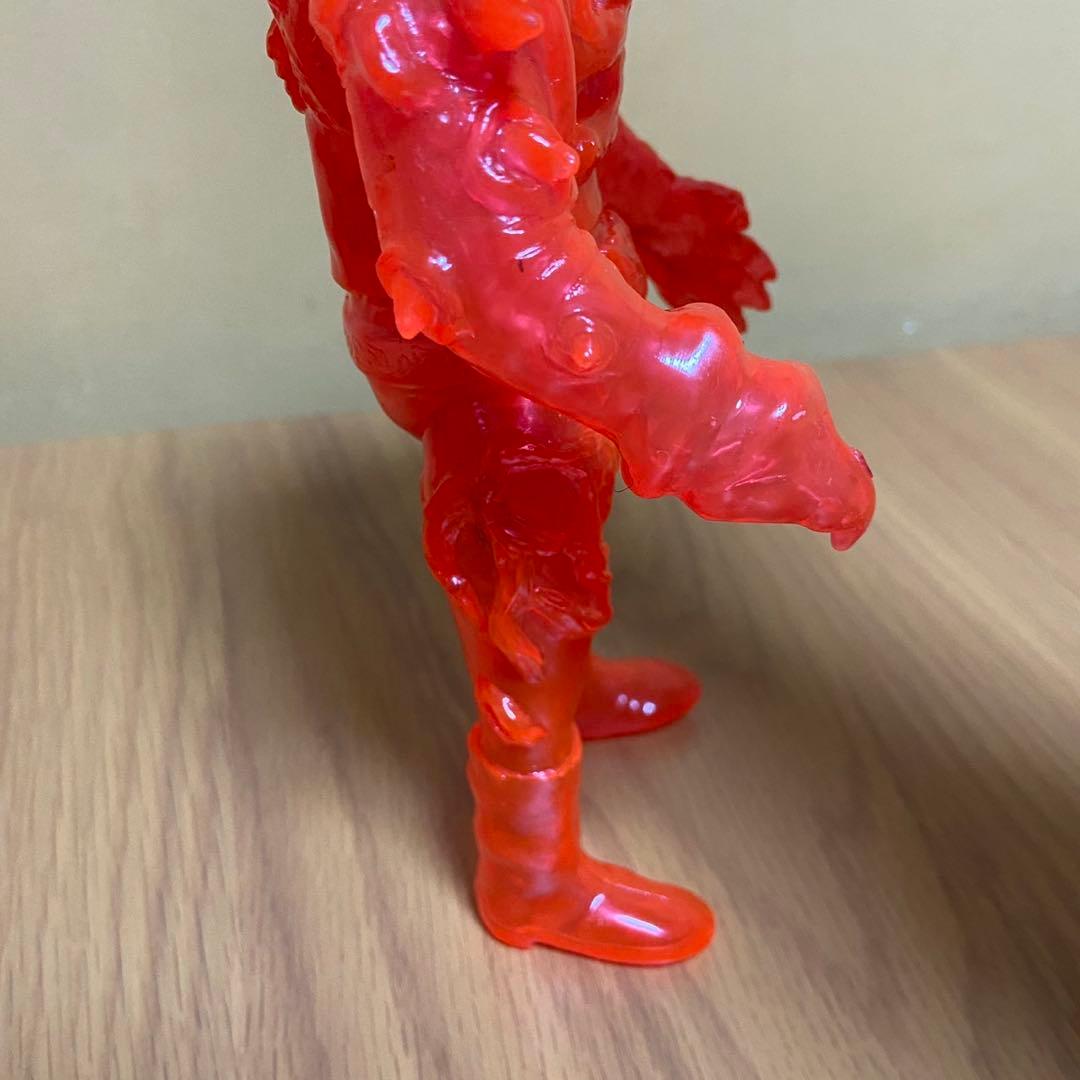 ヤモマーク　キノコ汁男 クリアオレンジ成型 未塗装 ソフビ 5415