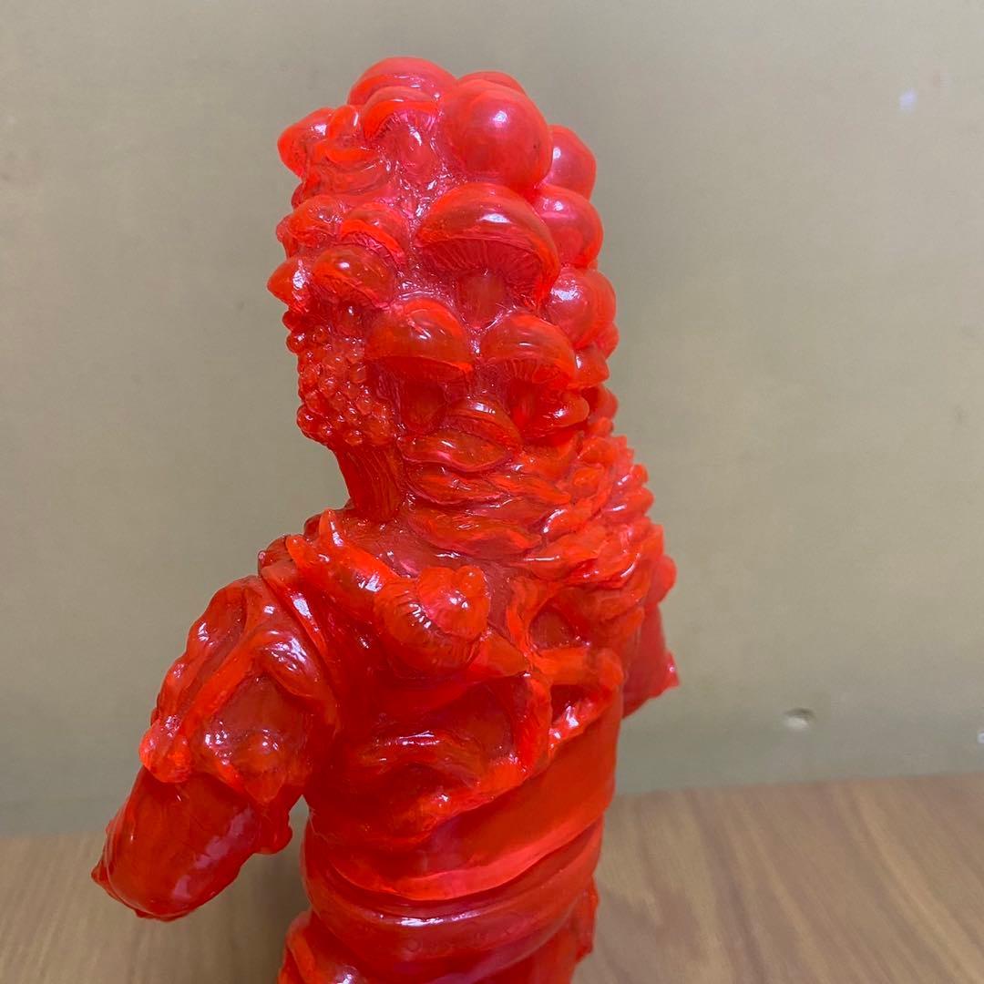 ヤモマーク　キノコ汁男 クリアオレンジ成型 未塗装 ソフビ 5415