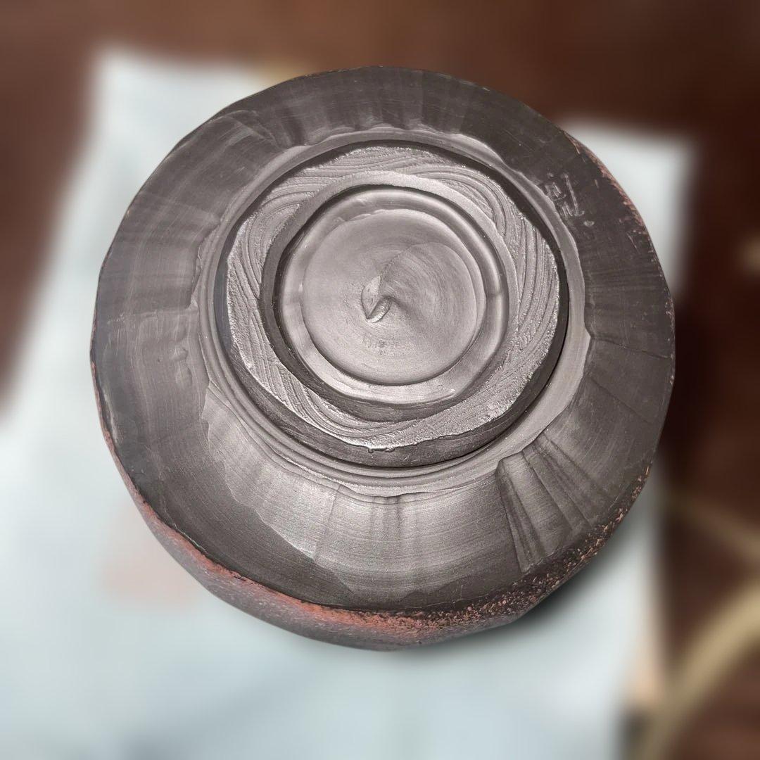 未使用 鯉江廣　茶碗 あけぼの彩　共箱 共布 略歴 茶道具 抹茶椀