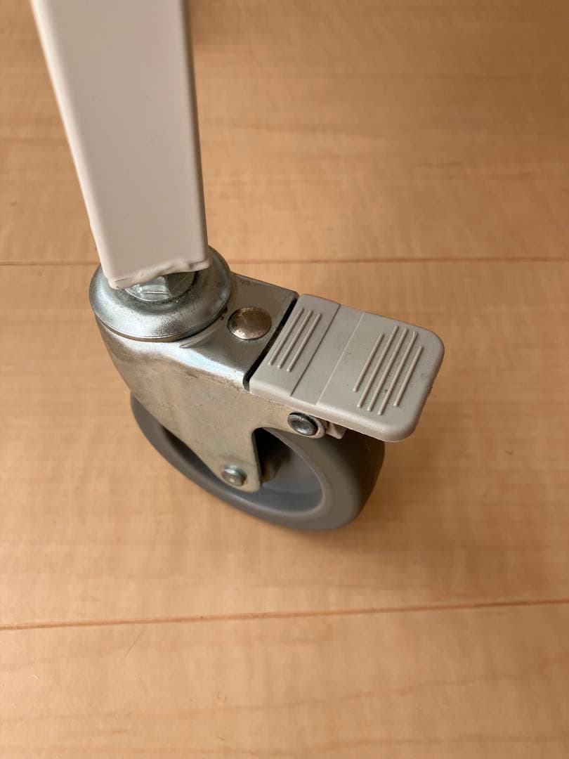 カルテワゴン ホワイト 2段式ワゴン 仕切り付き