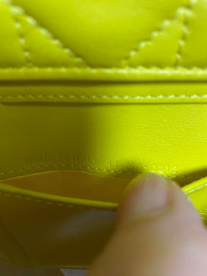 Dior イエロー 三つ折り財布