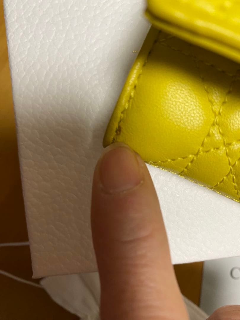 Dior イエロー 三つ折り財布