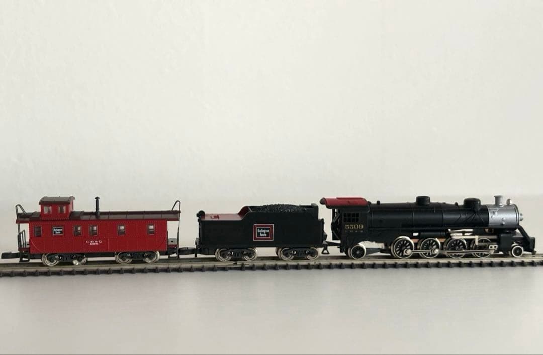 メルクリン　ミニクラブ 　バーリントンルート　ミカド大型蒸気機関車&カブース