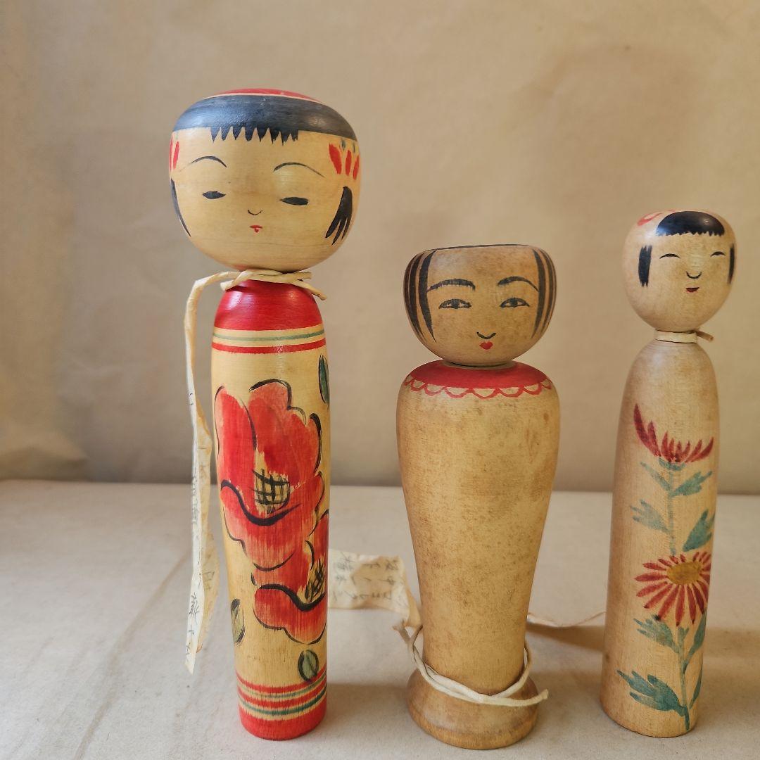 K194古珍品　伝統こけし4体