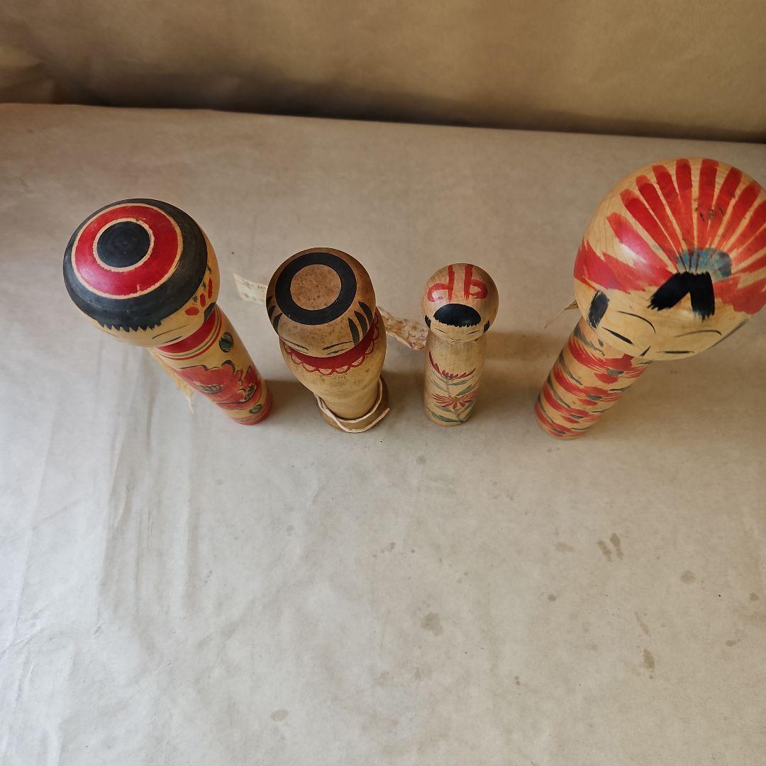 K194古珍品　伝統こけし4体