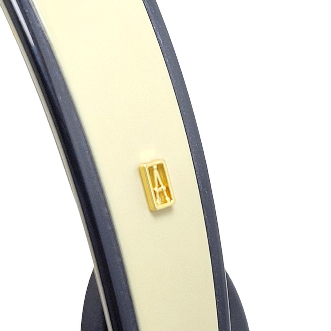 【極美品】ALEXANDRE DE PARIS カチューシャ ホワイト ブラック