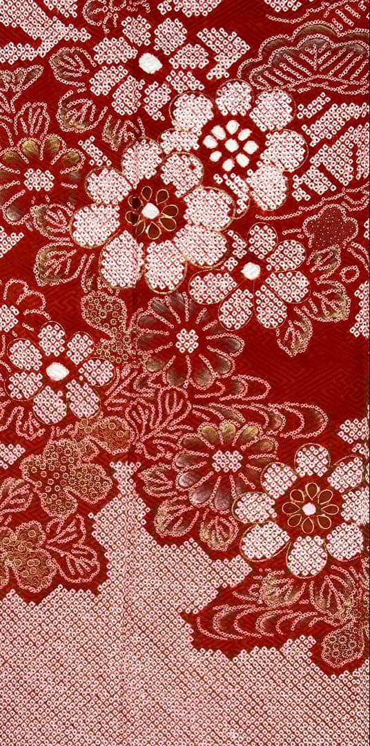 振り袖　フルセット　別誂長襦袢　ガード加工　金彩加工　刺繍入り　絞り入り　674